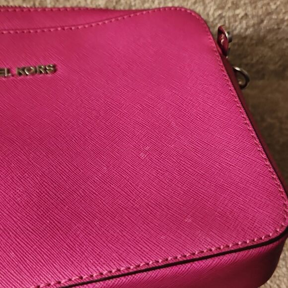Michael Kors Fuschia Purple Leather Crossbody Bag - Picture 10 of 10